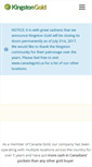 Mobile Screenshot of kingstongold.ca