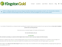 Tablet Screenshot of kingstongold.ca